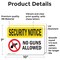Signmission No Guns Allowed OSHA Security Notice Sign, Vinyl Decal, 10in W x 7in L, 2PK OS-2PACK-SN-D-710-L-11614 - alternate 2